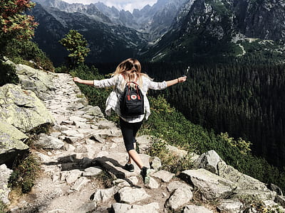landscape, nature, person, summer thumbnail