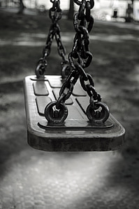 grayscale photography of swing seat thumbnail