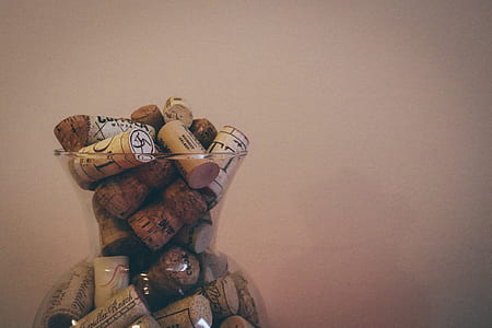 jar of brown cork stoppers thumbnail