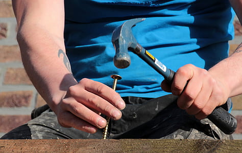 blue nailing hammer thumbnail