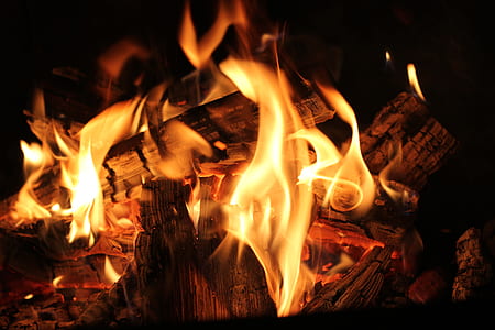wood, dark, firewood, fire thumbnail