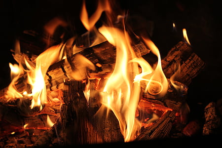 shallow focus of bonfire thumbnail