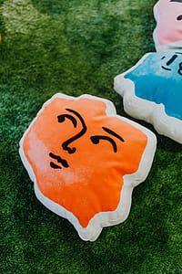 Poland shaped pillows with faces thumbnail