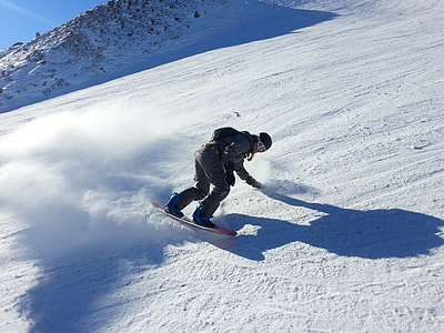 person using snowboard on mountain thumbnail