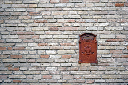 rectangular brown wooden mailbox door art thumbnail