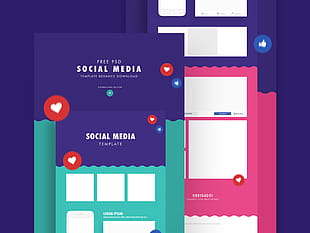 Social Media Free Templates psd file