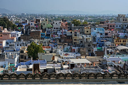 bird's-eye view photography of concrete houses thumbnail