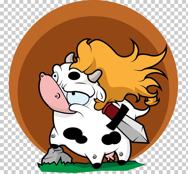 Taurine Cattle Video Game Development Logo Angry Cow Logo Png