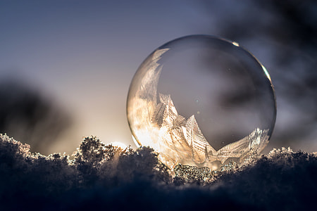 selective photo of snow flakes bubble thumbnail