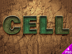 3D Reptile Layer Style psd file