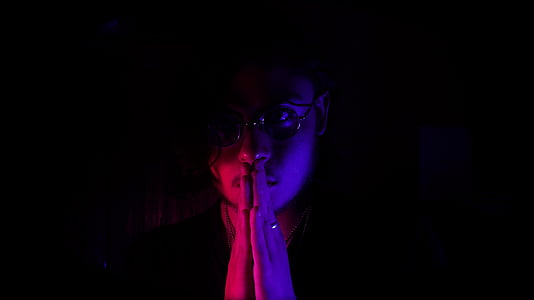 person doing prayer gesture thumbnail