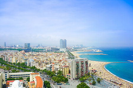 View across Barcelona, Spain thumbnail