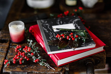 Books and Fresh Holly thumbnail