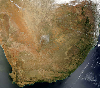 Satellite Image of South Africa thumbnail