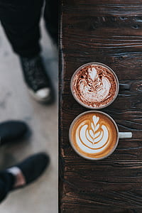 shallow focus photo of cappuccino desings thumbnail