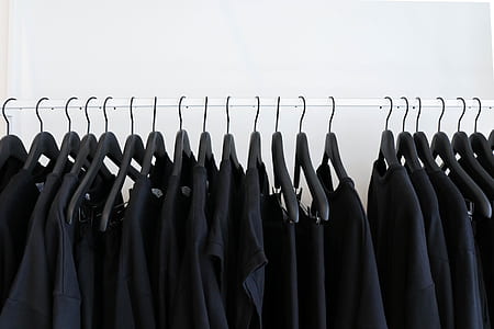 black shirts hanging thumbnail