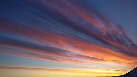 orange and yellow clouds during golden hour thumbnail