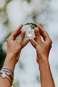 Woman with a little crystal ball thumbnail