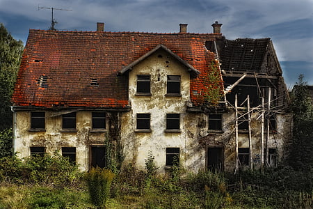 white and red concrete house thumbnail