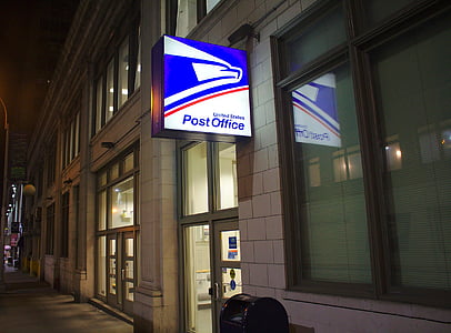 Post Office lighted signage outsite thumbnail