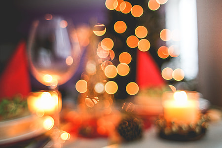 Blurred Christmas Tree Background thumbnail