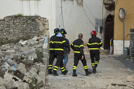 firefighters at wrecked site thumbnail