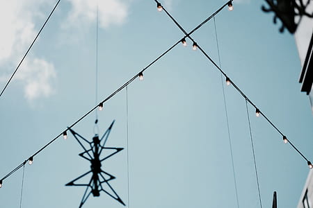low angle photo of string lights thumbnail