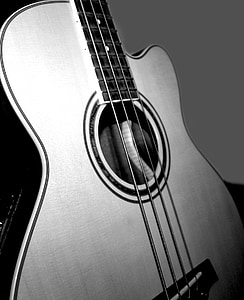 greyscale photography of guitar thumbnail