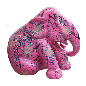 Elephant Parade Trier, Pink Elephant thumbnail