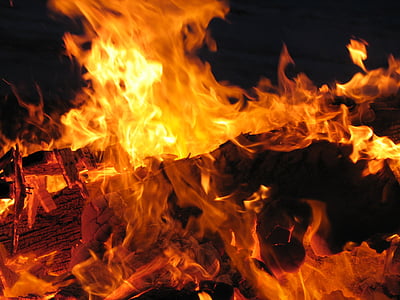 close-up photography of bonfire thumbnail