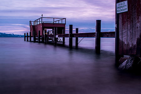 Time-lapsed Photography of Body Water With Red Stall thumbnail