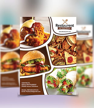 Free Restaurant Flyer PSD psd file