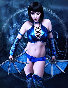 woman holding fan thumbnail