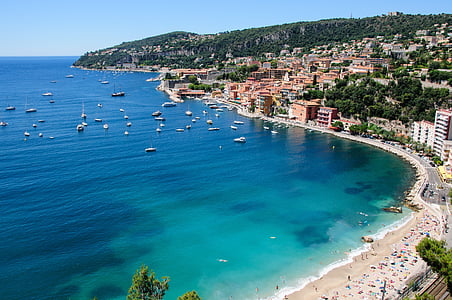 aerial photography of shoreline thumbnail