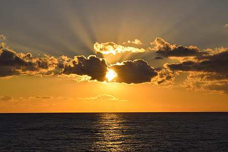 body of water during sunset thumbnail