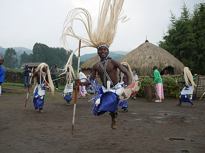 tribal man dancing with tribe thumbnail