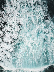 aerial view water waves thumbnail