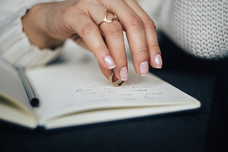 Woman preparing invitations thumbnail