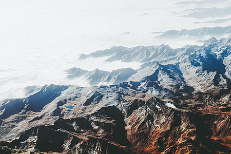 aerial photo of mountain thumbnail