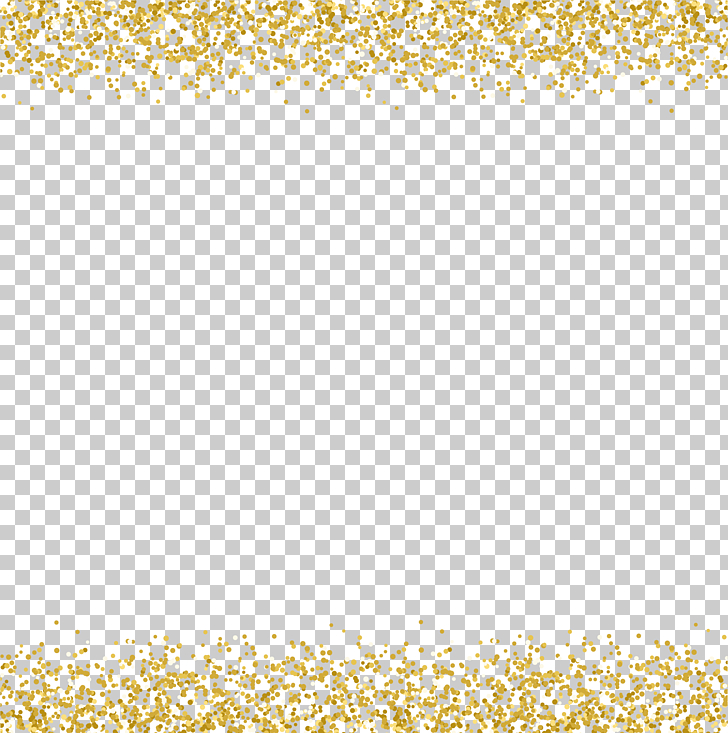 , Gold sequins decorative borders PNG clipart
