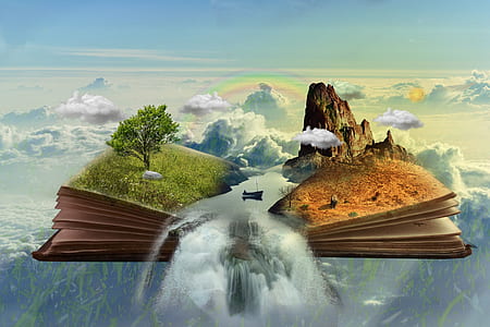 book with island illustration thumbnail