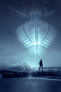 woman standing on rock thumbnail