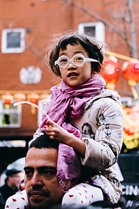 girl wearing eyeglasses with white frames thumbnail