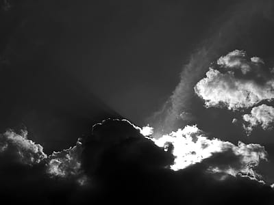 Black and White Image of Clouds thumbnail