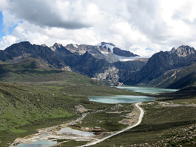 River, valley, and Mountains landscape in Sichuan, China thumbnail