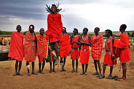 man in red robe jumping thumbnail