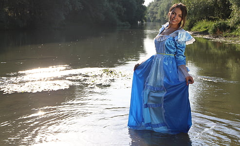 woman standing on body water thumbnail