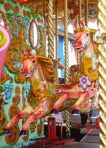 pink and yellow horse carousel thumbnail