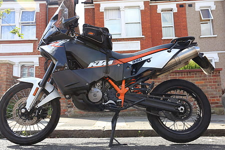 black KTM dual sports bike thumbnail