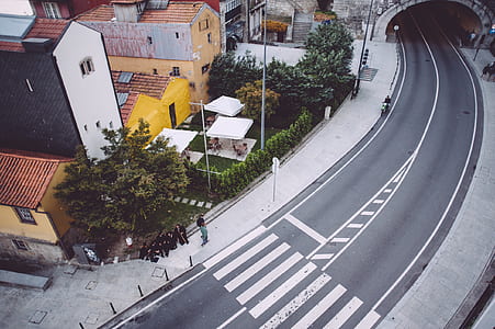 aerial photography of road during daytime thumbnail
